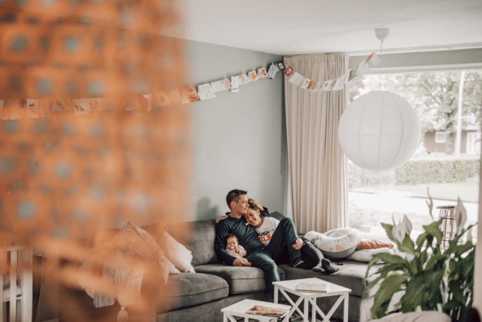 Lifestyle newborn shoot