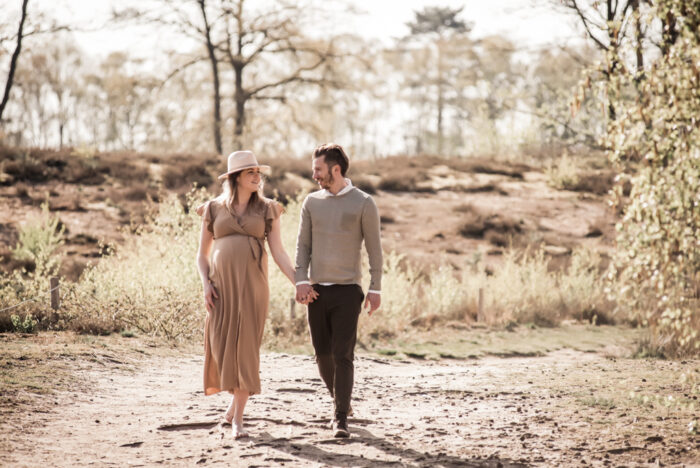 zwangerschaps shoot buiten