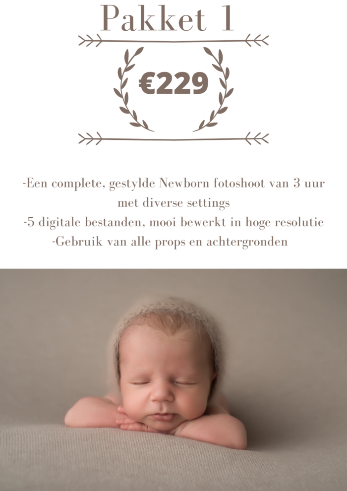 prijslijst newborn shoot nijmegen